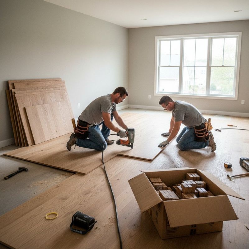 Local Hardwood Flooring Service pros at work